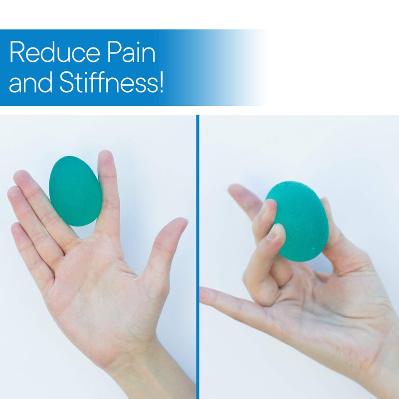 RMS 4-Pack Hand Exercise Balls - Physical & Occupational Therapy Kit for Strengthening Grip & Reducing Stiffness - Arthritis Pain Relief Exerciser for Rehabilitation, Fidget, Stress Relief - Image 5